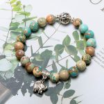 Bivei Natural Gem Semi Precious Reiki Healing Crystals Handmade 8mm Round Beads Stretch Bracelet - Image 9